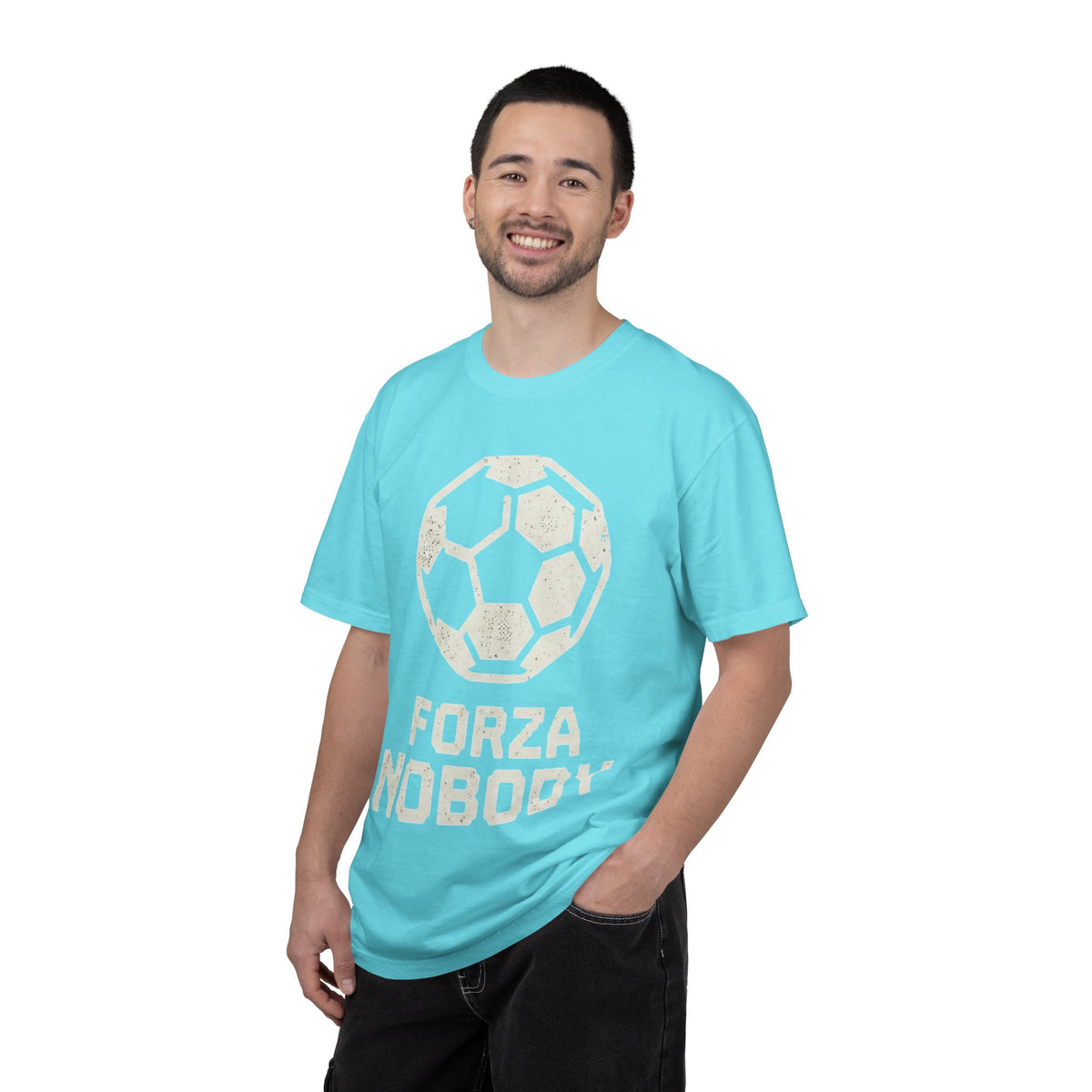 Color: Lagoon Blue | Forza Nobody Unisex Garment-Dyed Tee