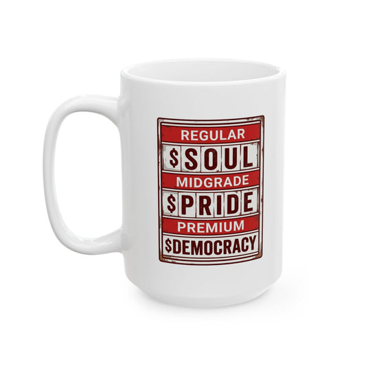 "Fueled By Putin" White Ceramic Mug — Graphic