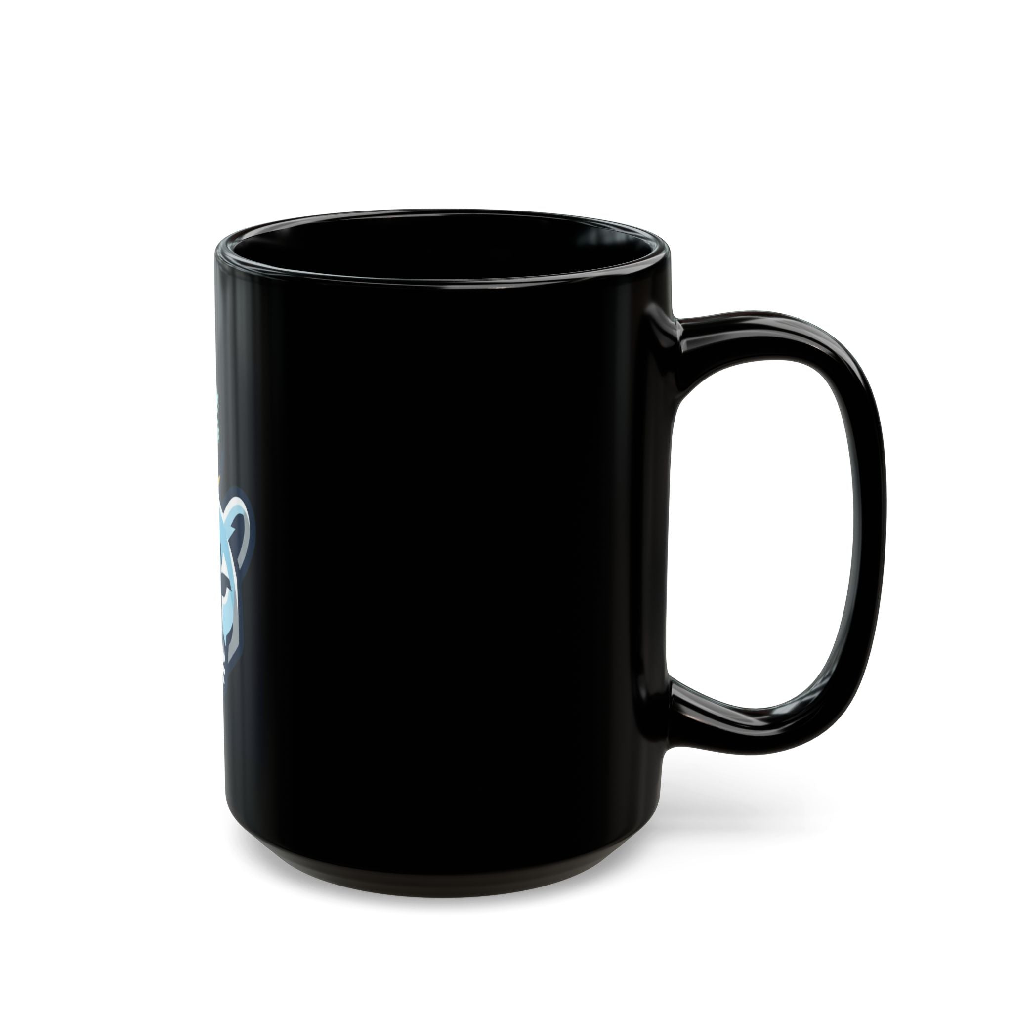 "January Legend" Black Ceramic Mug — Graphic