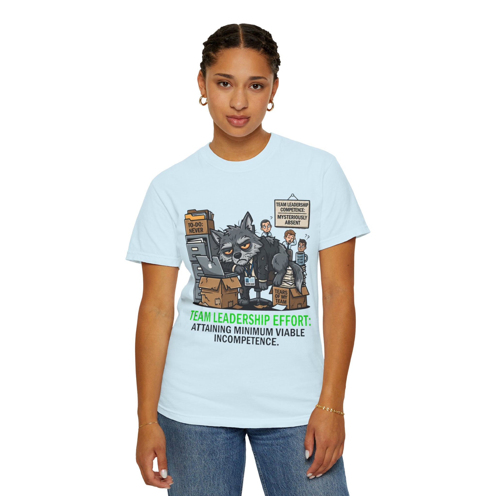 "Team Leadership Effort" Unisex Garment-Dyed Tee
