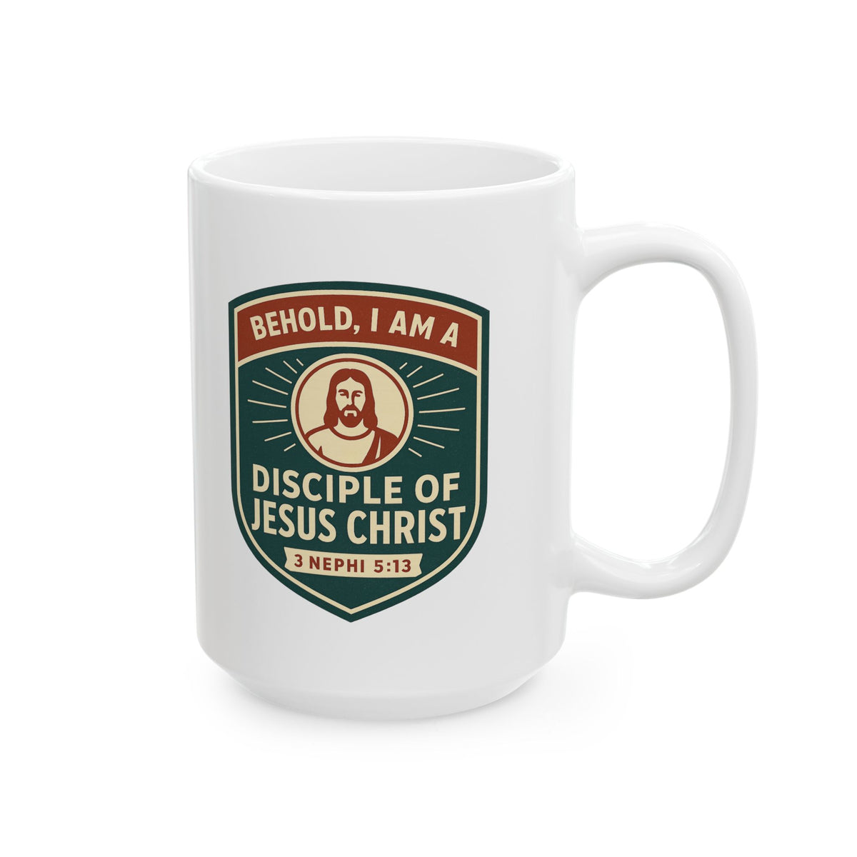 "Disciple of Christ" White Ceramic Mug