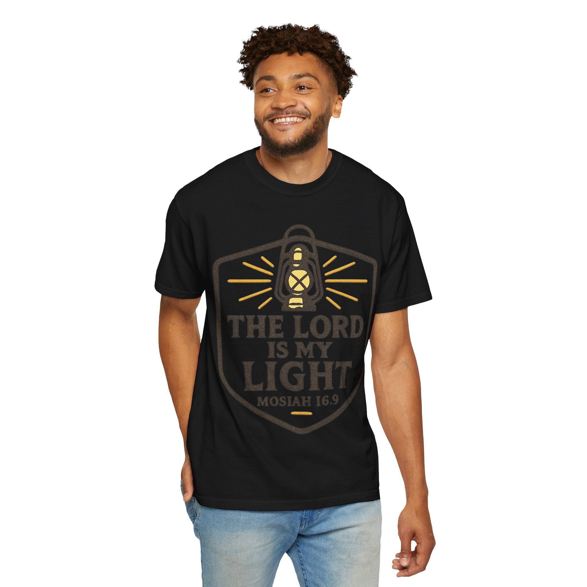 "The Lord is My Light" Unisex Garment-Dyed T-shirt
