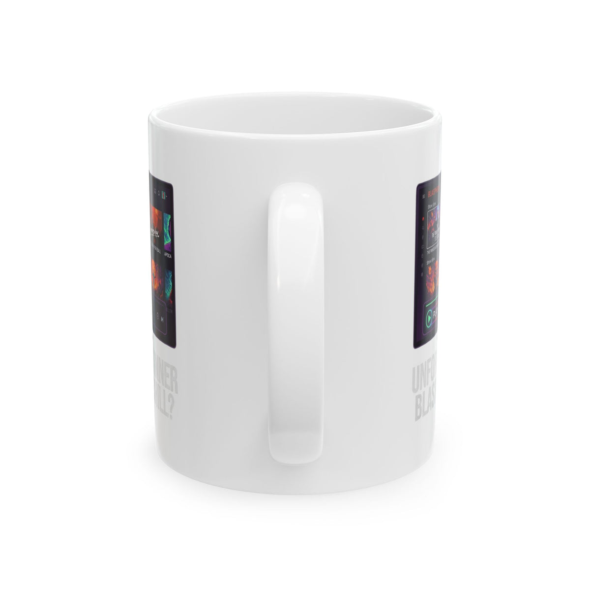 "Good Book Series Blasphemy & Chill" White Ceramic Mug