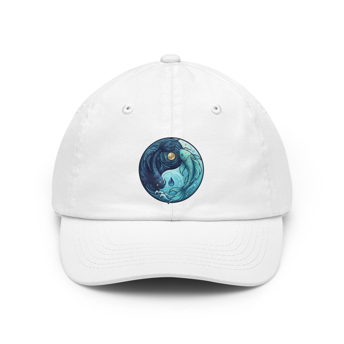 Color: White | Yin Yang Pisces Dad Hat
