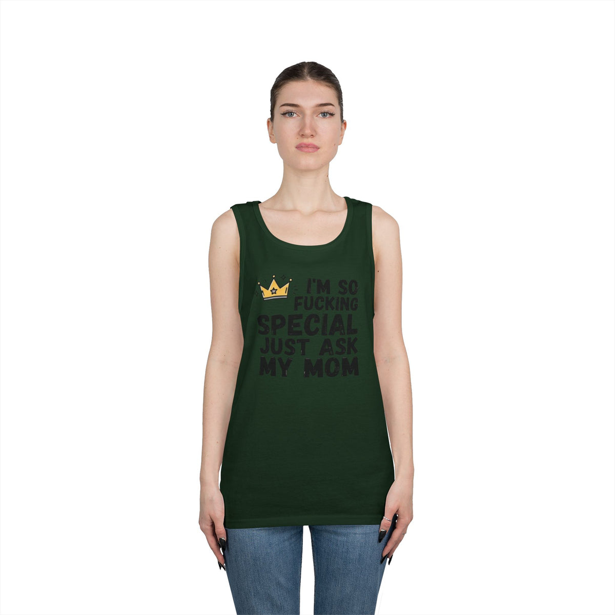 Color: Forest Green | I'm Fucking Special Tank Top