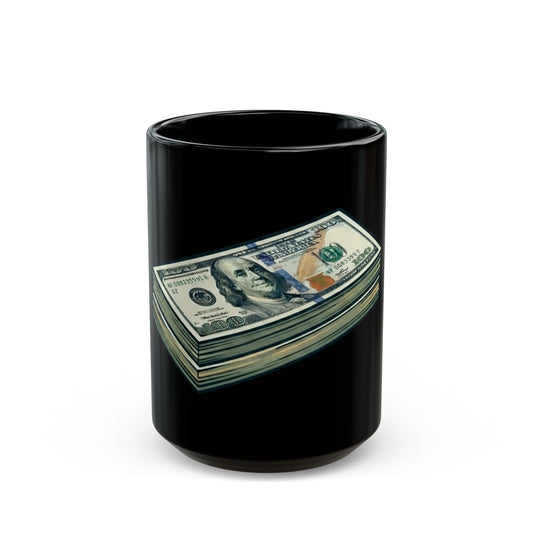 "100 Bucks" Black Ceramic Mug — Graphic