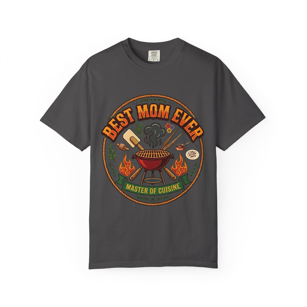 Color: Graphite | Best Mom Ever Unisex Garment-Dyed Tee