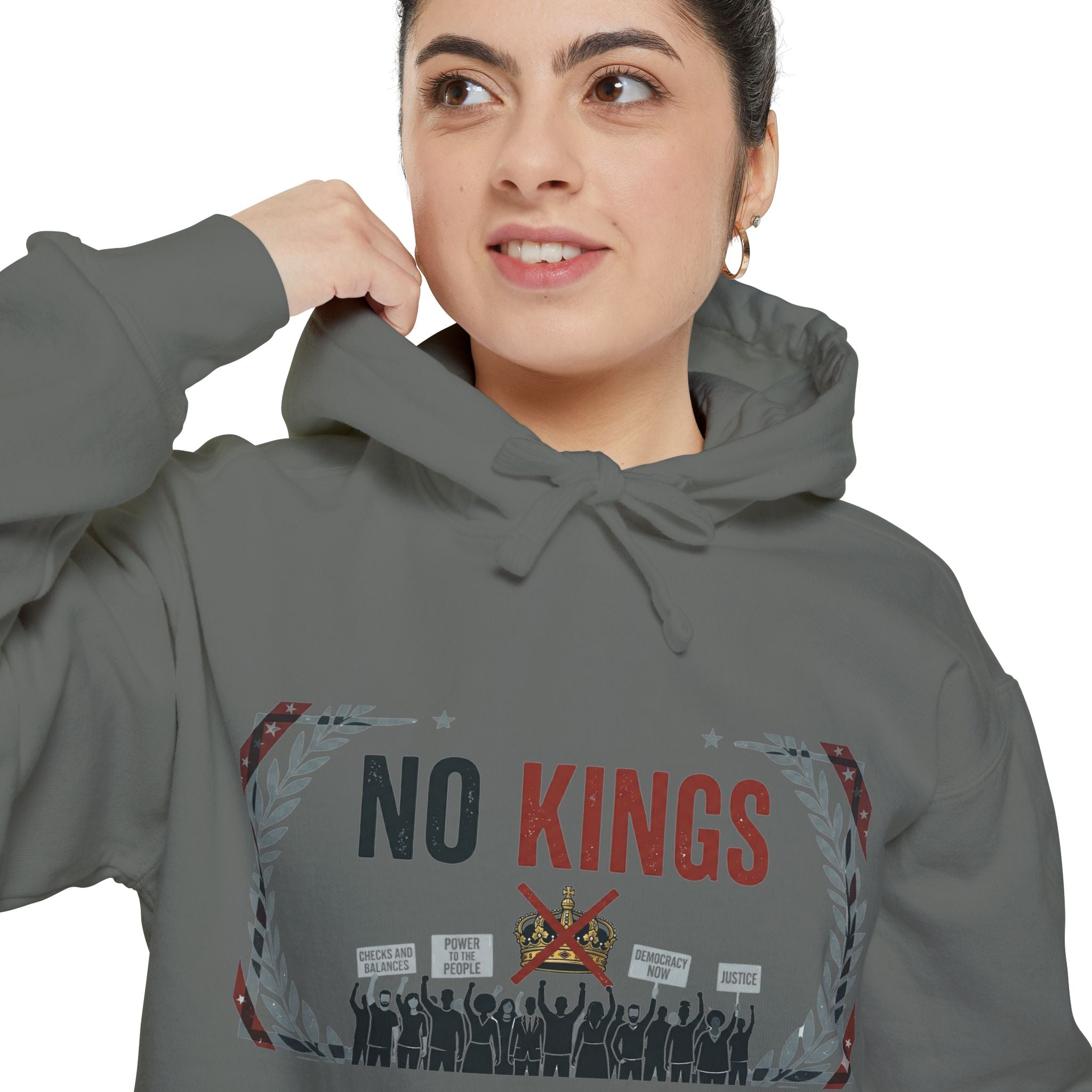 No Kings, No Masters | Garment-Dyed Hoodie — AttitudeShirts