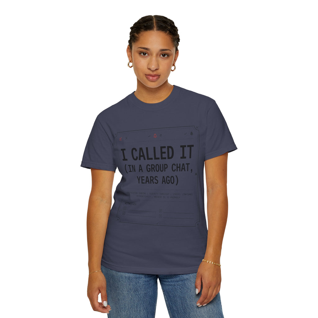 "Group Chat" Unisex Garment-Dyed Tee