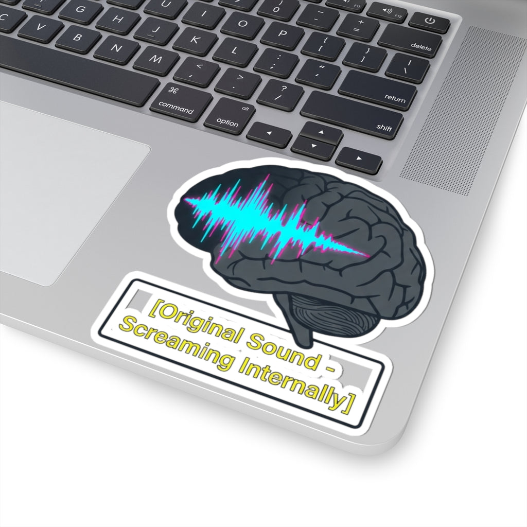 "Screaming Internally" Sticker — Main