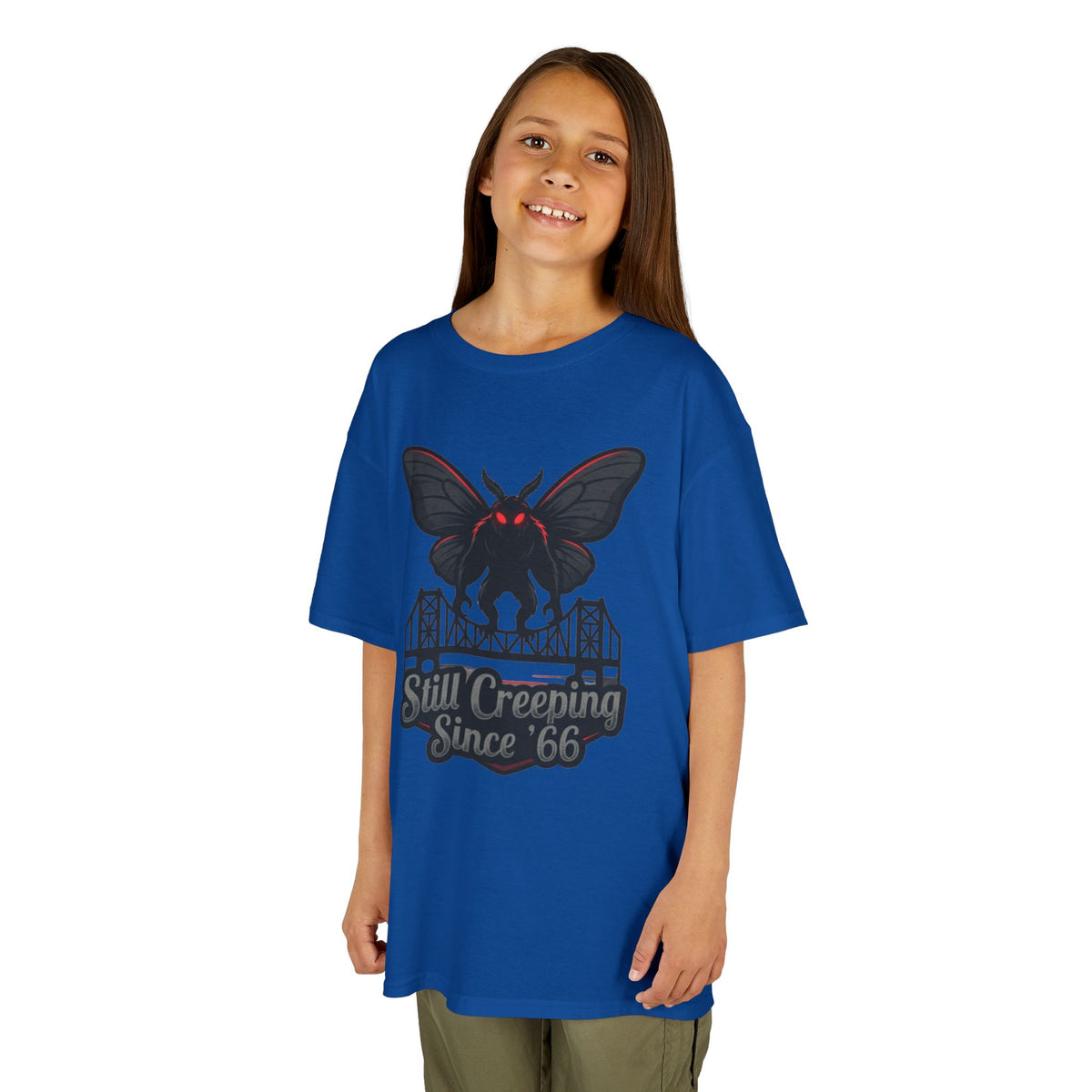 Color: Royal | Mothman (West Virginia, USA) Kids Tee