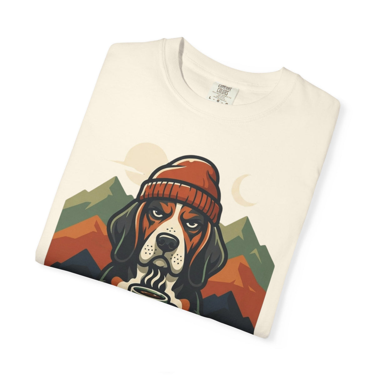 Resting Camping Face Unisex Garment-Dyed Tee