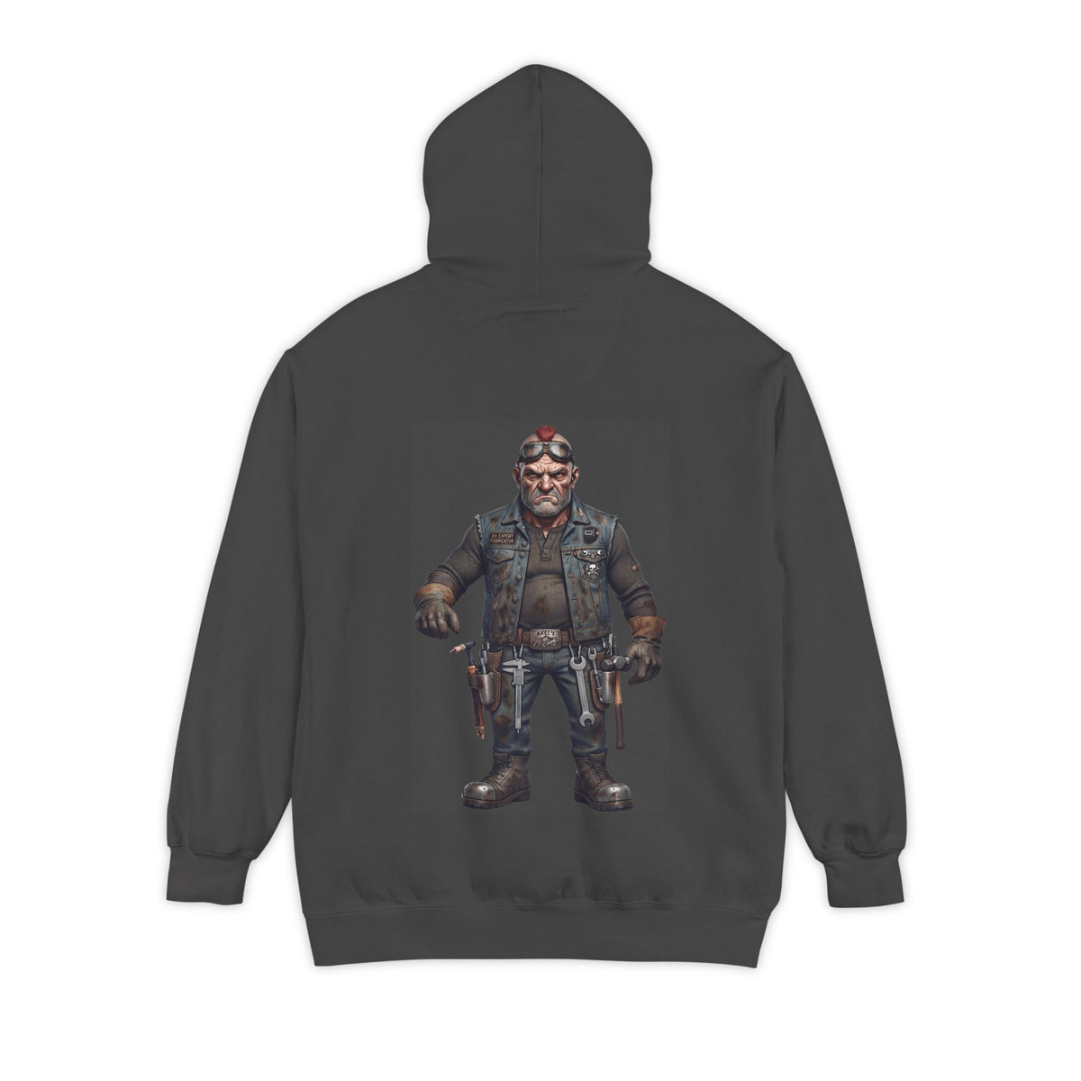 Color: Pepper | Axel Garment-Dyed Hoodie