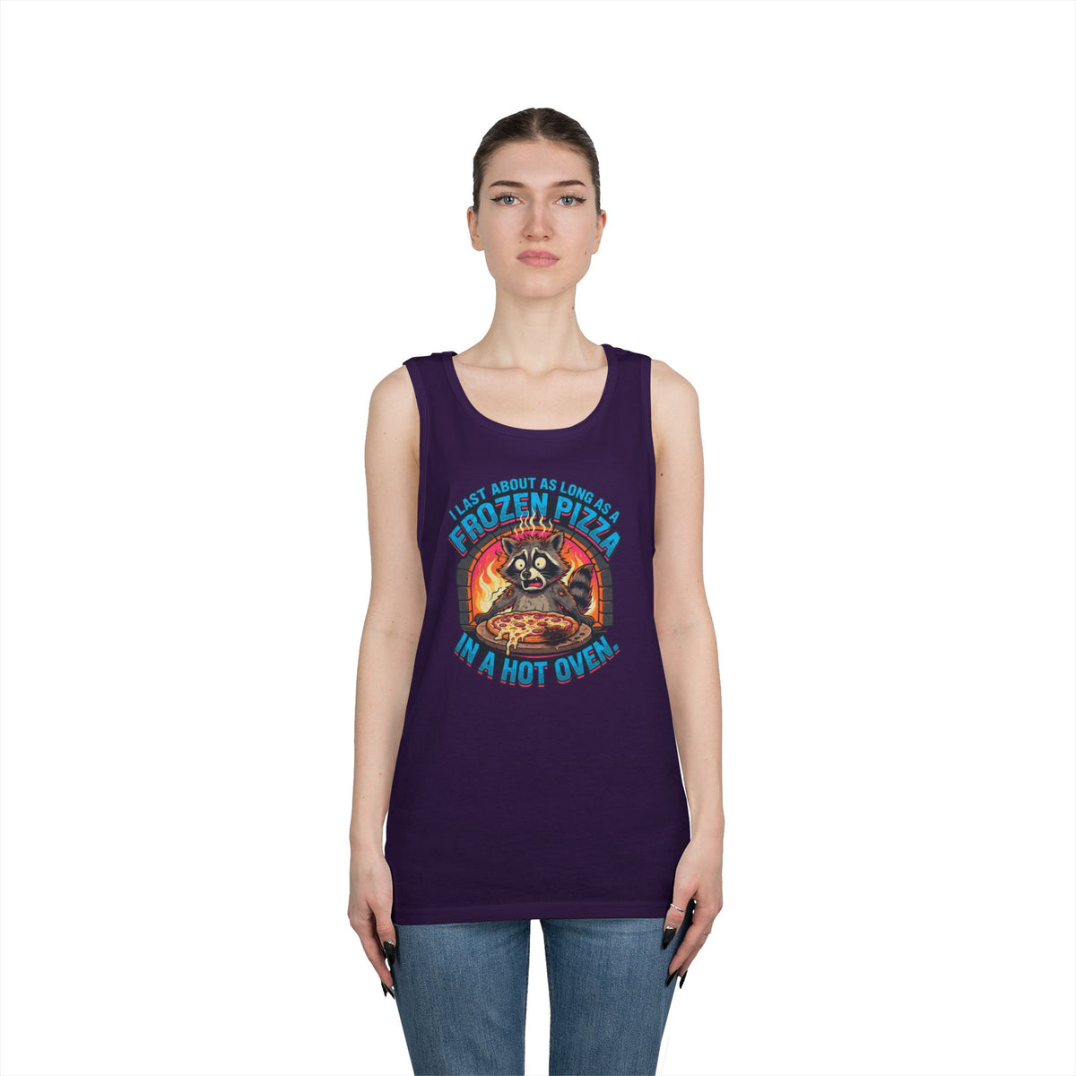 Color: Purple | Frozen Pizza in a Hot Oven Tank Top