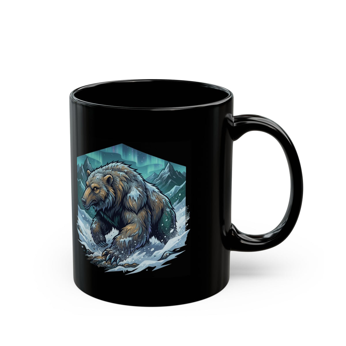 "Alioat (Siberian Folklore)" Black Ceramic Mug