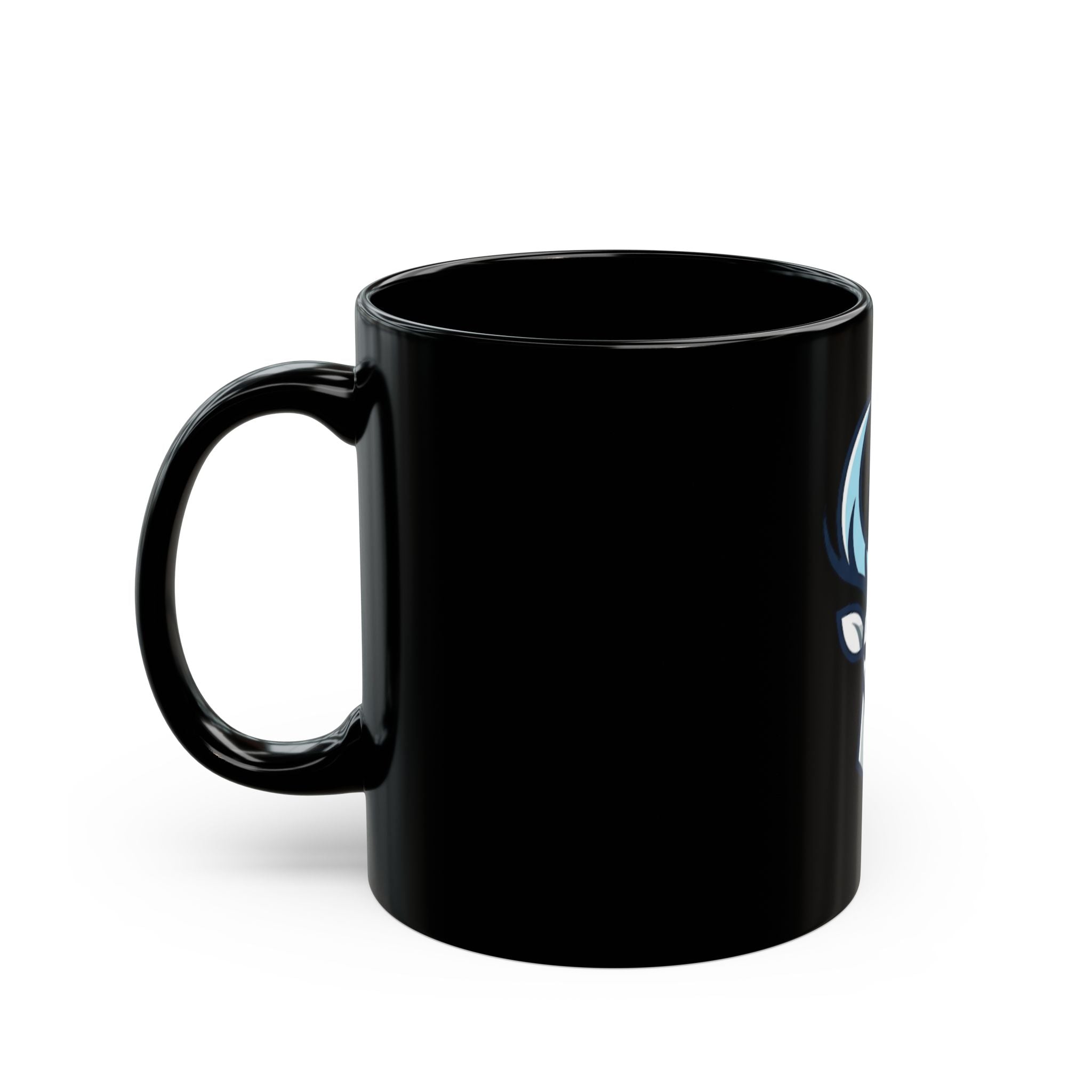 "February Legend" Black Ceramic Mug — Graphic