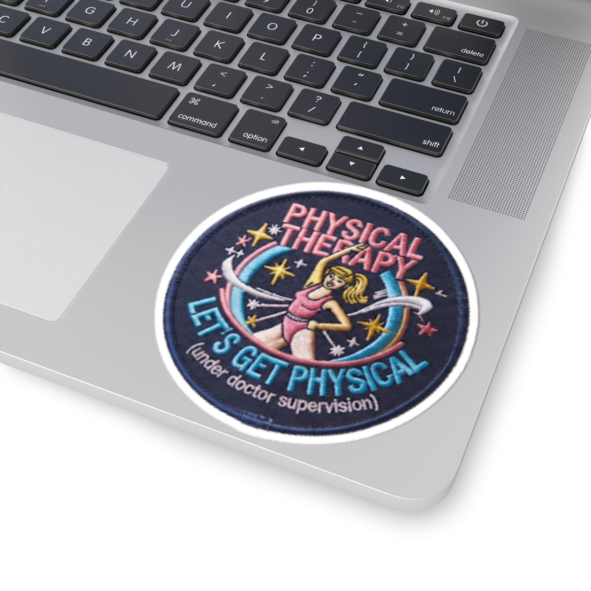 "Let's Get Physical" Sticker