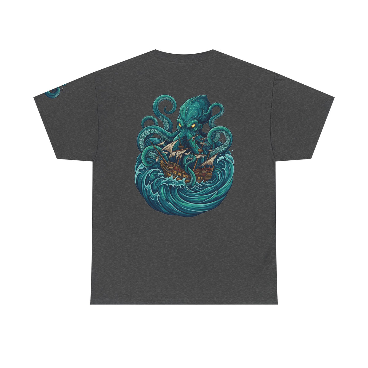 Color: Dark Heather | The Kraken (Norse-Global Maritime) Premium Graphic Tee
