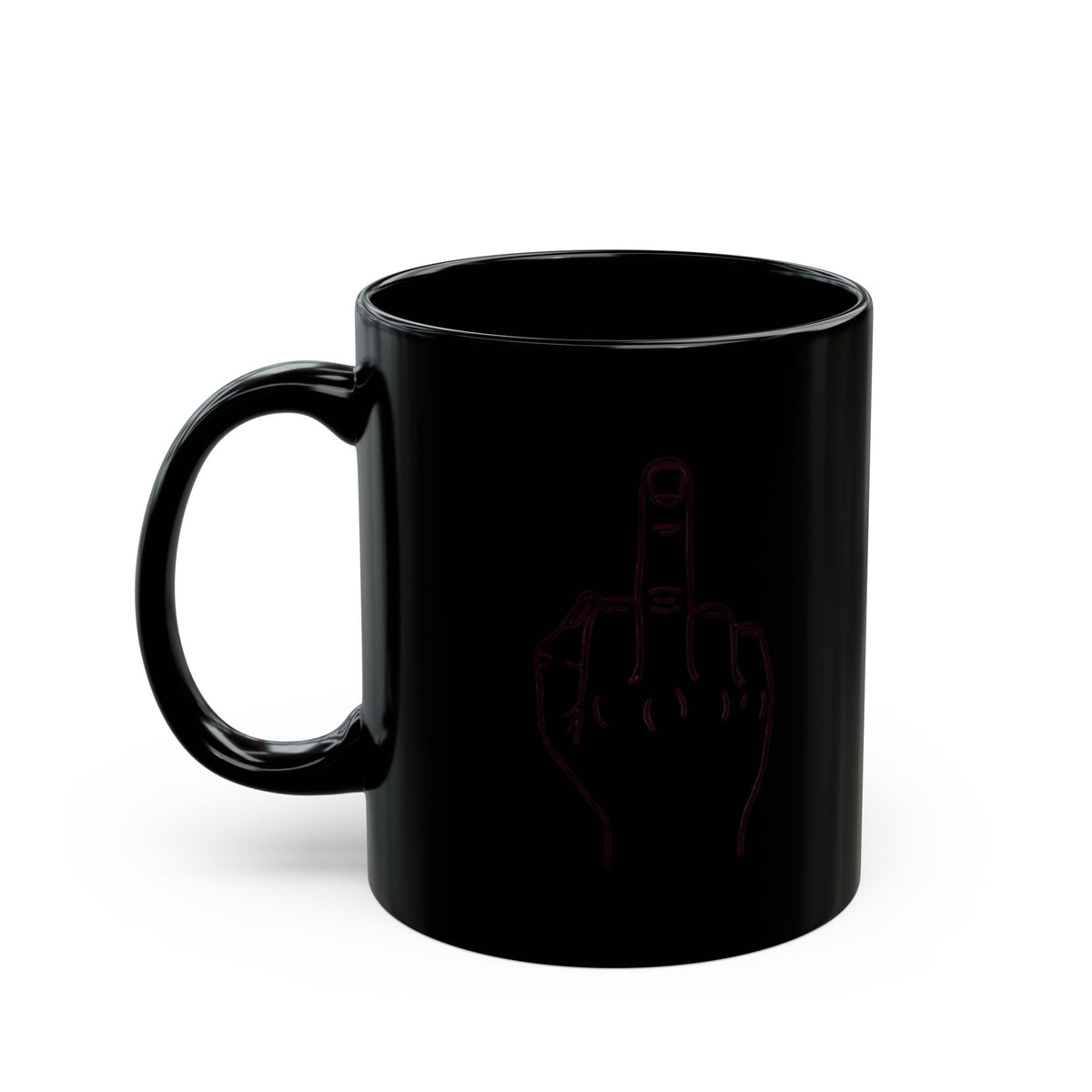 "F@#% OFF" Black Ceramic Mug — Graphic