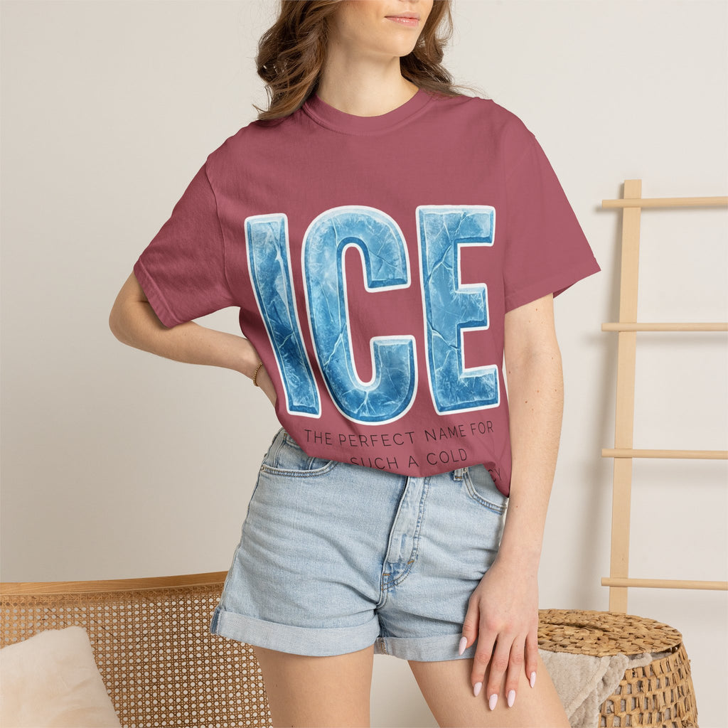 "ICE Cold Government" Unisex Garment-Dyed T-shirt