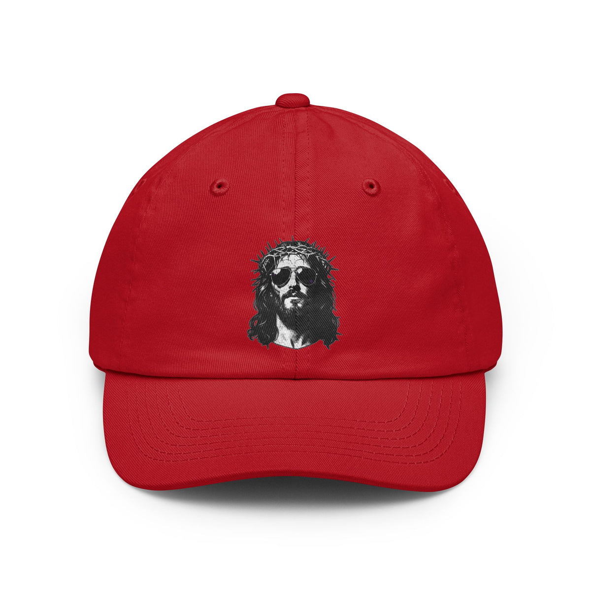 Color: Red | Good Book Series - Son of A Virgin Dad Hat — Graphic