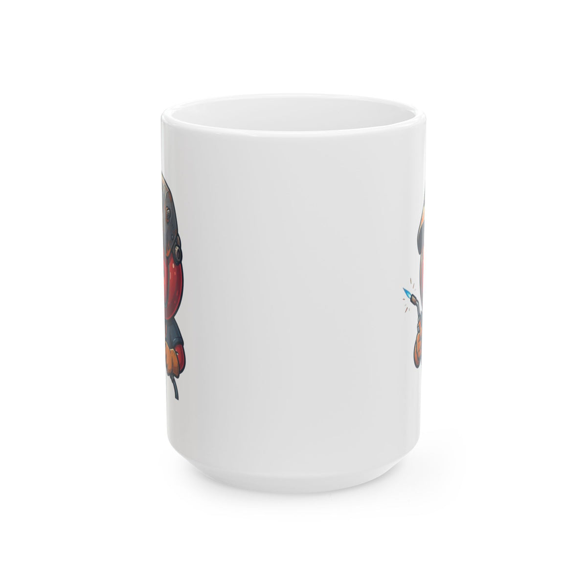"Professional Cherry Popper" White Ceramic Mug — Graphic