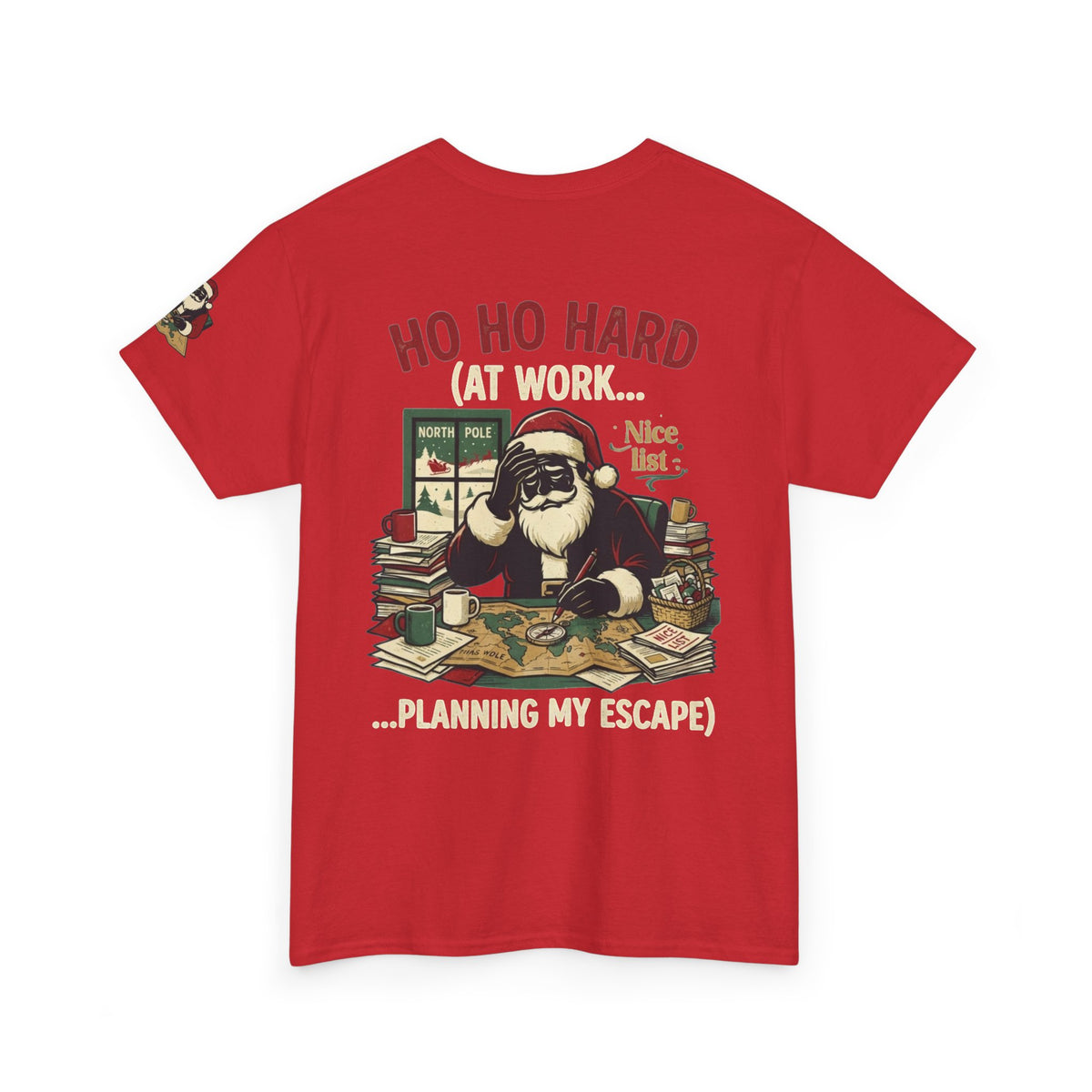 "Ho Ho Hard At Work" Premium Graphic Tee