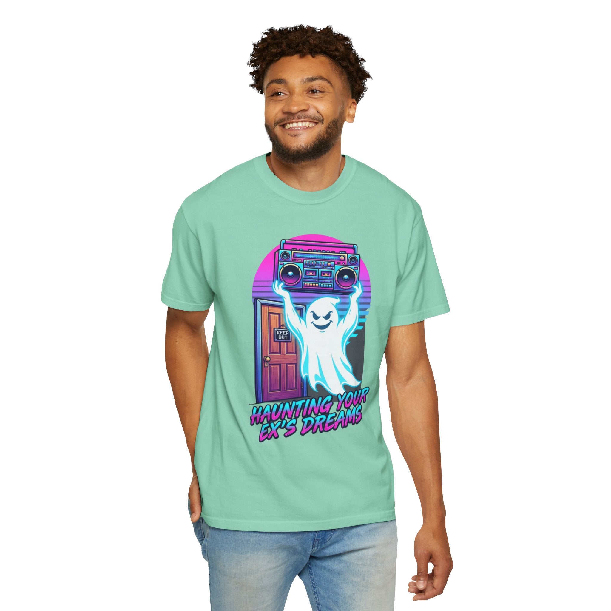 "Haunting Your Ex's Dreams" Unisex Garment-Dyed Tee