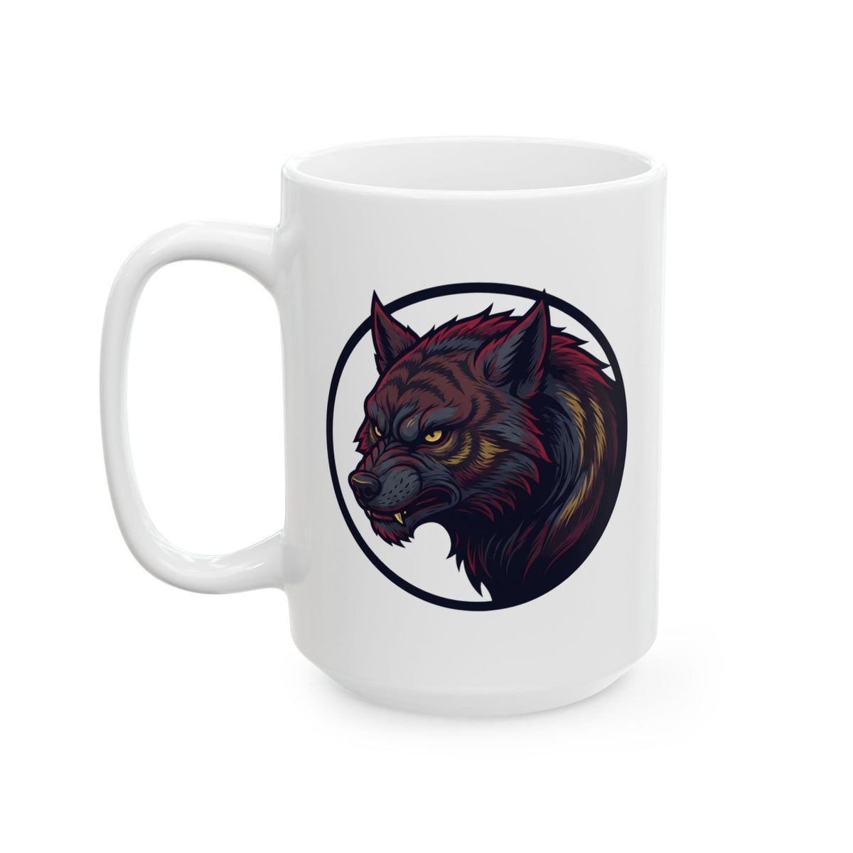 "The Beast of Gévaudan (France)" White Ceramic Mug — Graphic