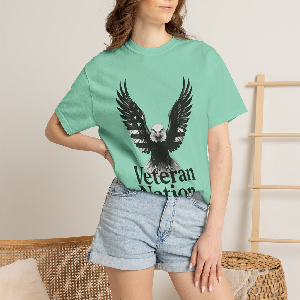 "Veteran Nation" Unisex Garment-Dyed T-shirt