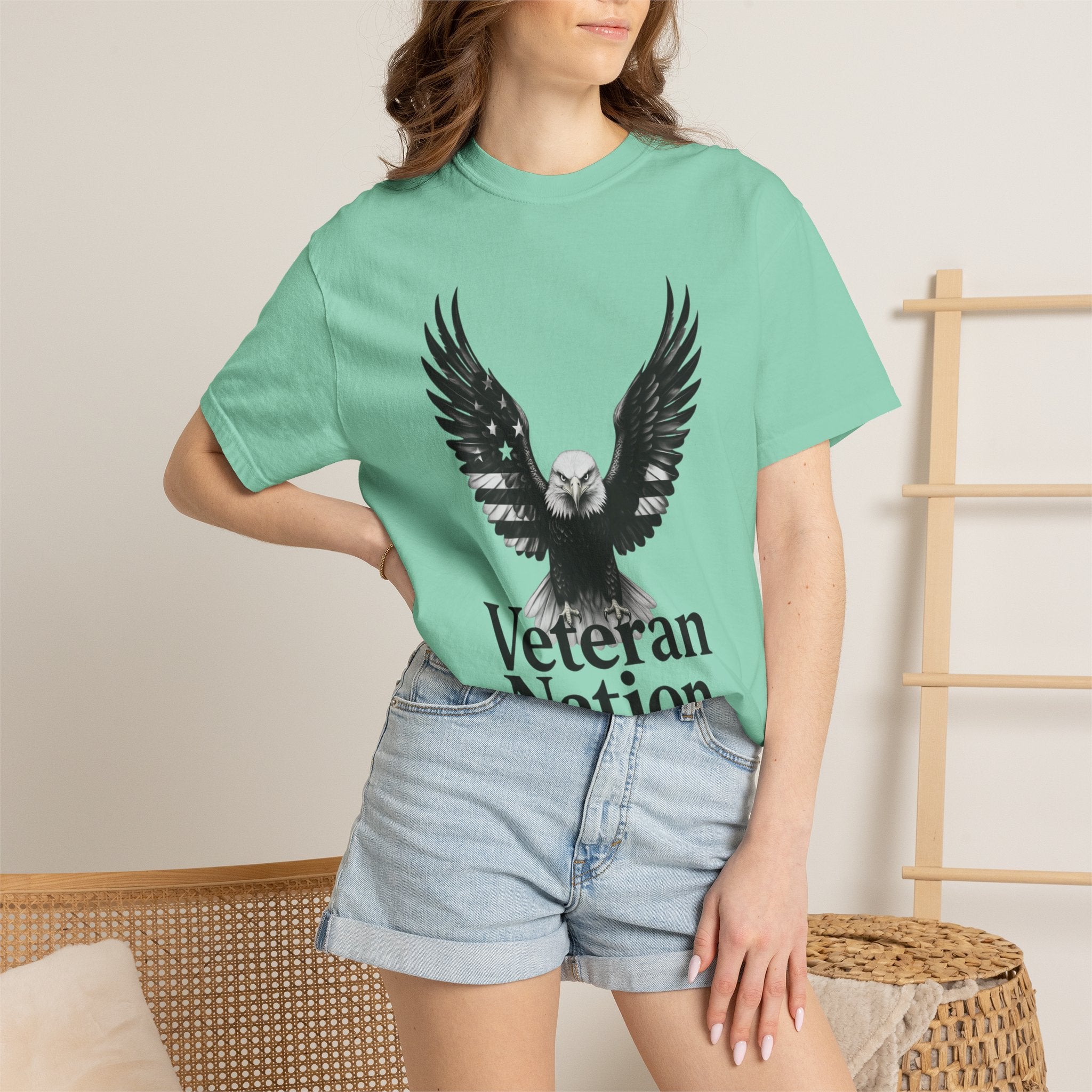"Veteran Nation" Unisex Garment-Dyed T-shirt