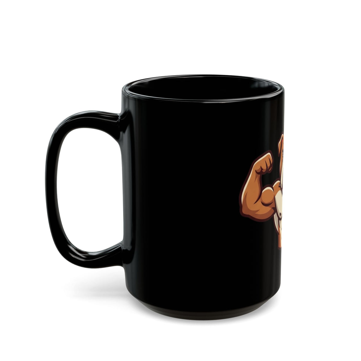 "Bull Credible" Black Ceramic Mug — Graphic