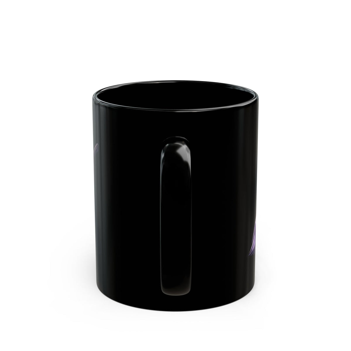 "Wanna See My Broomstick" Black Ceramic Mug — Graphic
