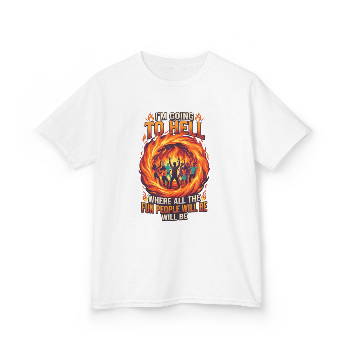 Color: White | I'm Going to Hell Kids Tee