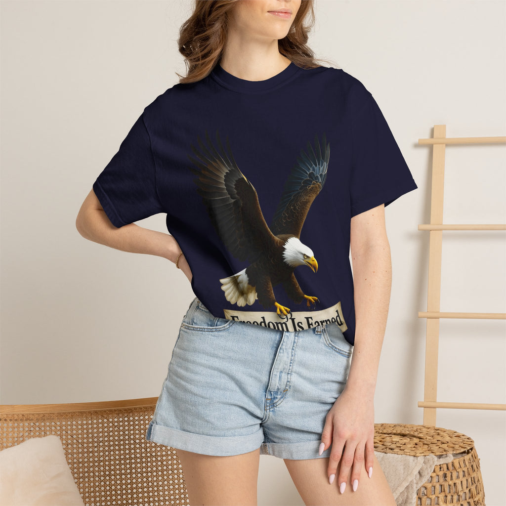 "Freedom is Earned" Unisex Garment-Dyed T-shirt