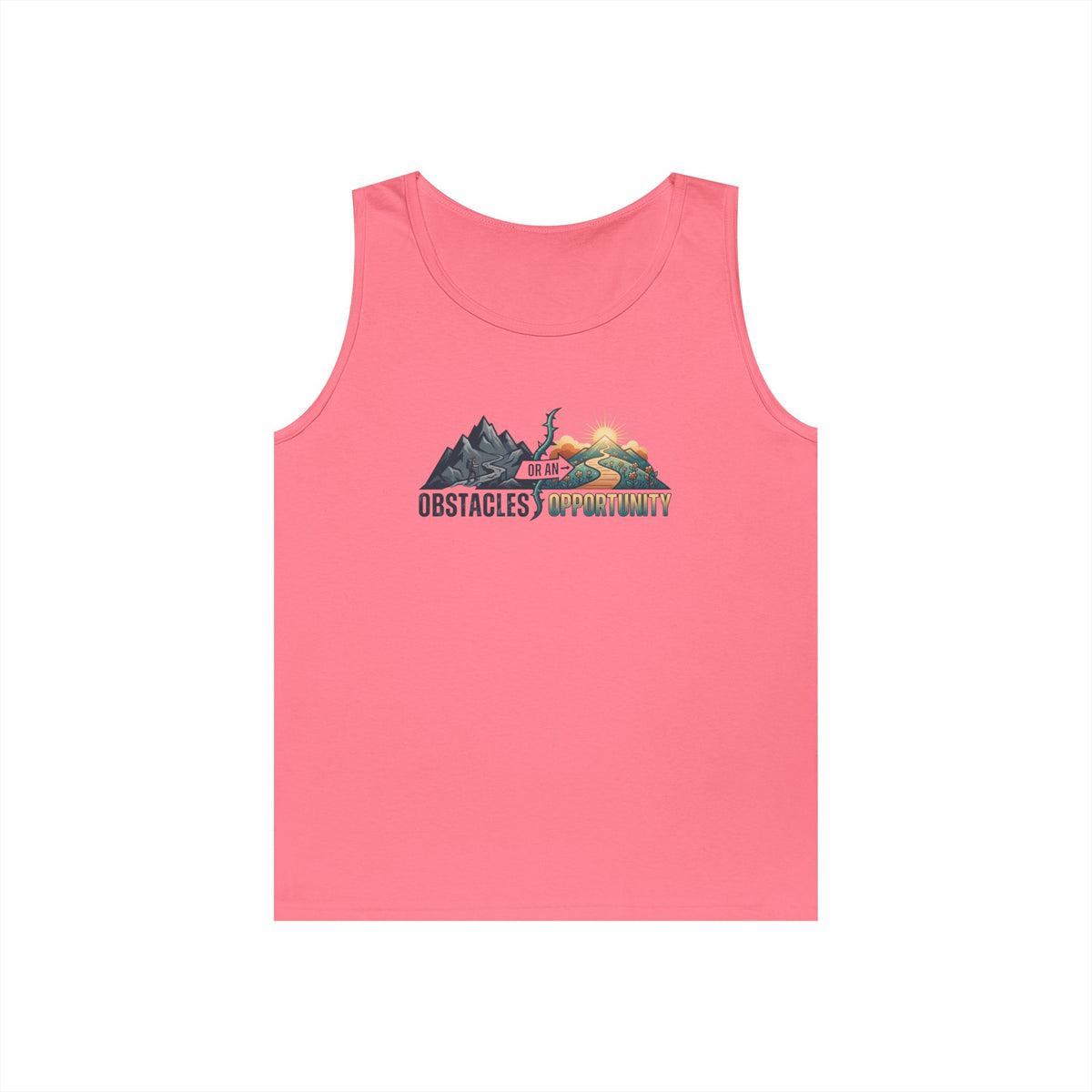Color: Safety Pink | Obstacle Or An Opportunity Tank Top