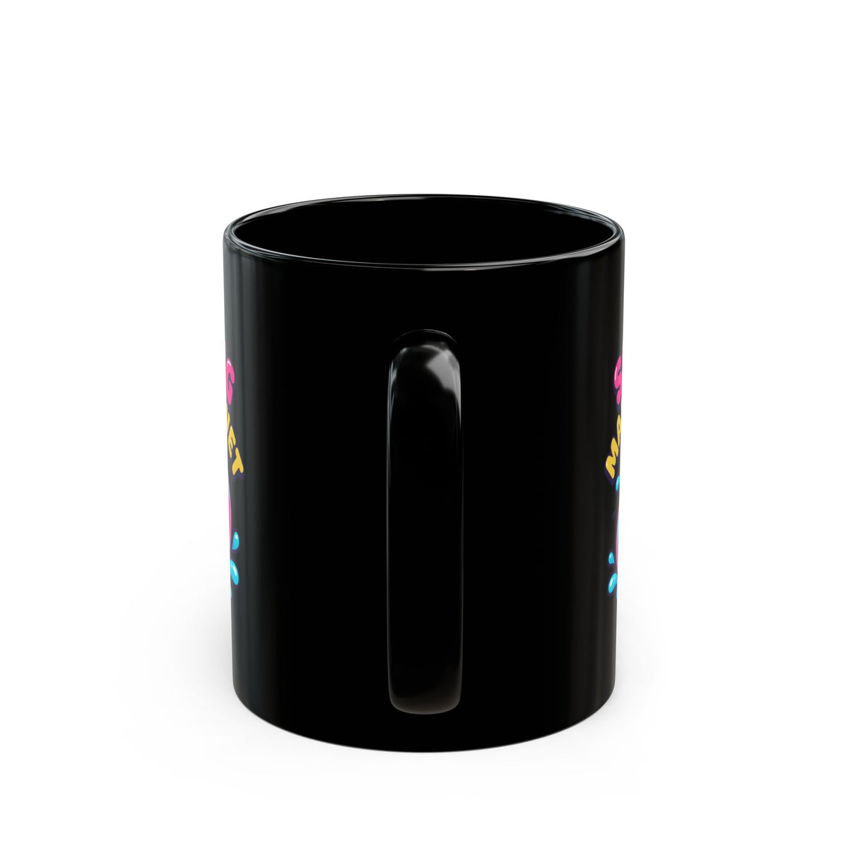 "Soaking Makes Me Wet" Black Ceramic Mug