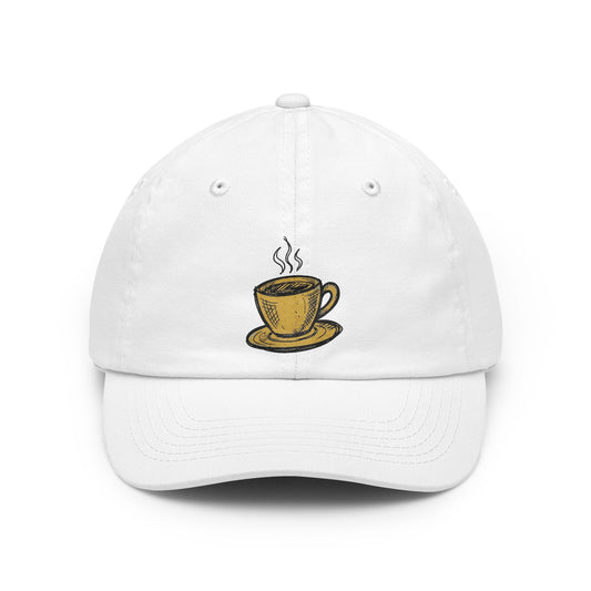 Color: White | Happy Coffee Dad Hat