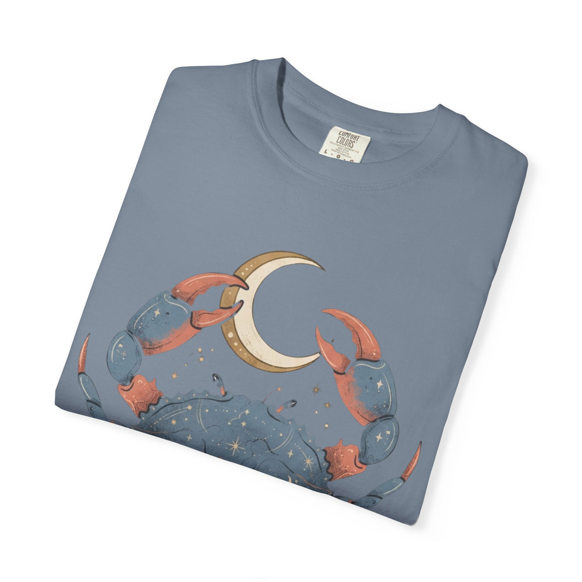 "Cancer The Moon Child Crab" Unisex Garment-Dyed Tee