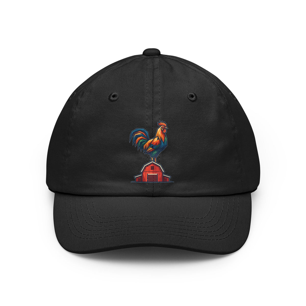 Color: Black | Barnyard Rooster Dad Hat