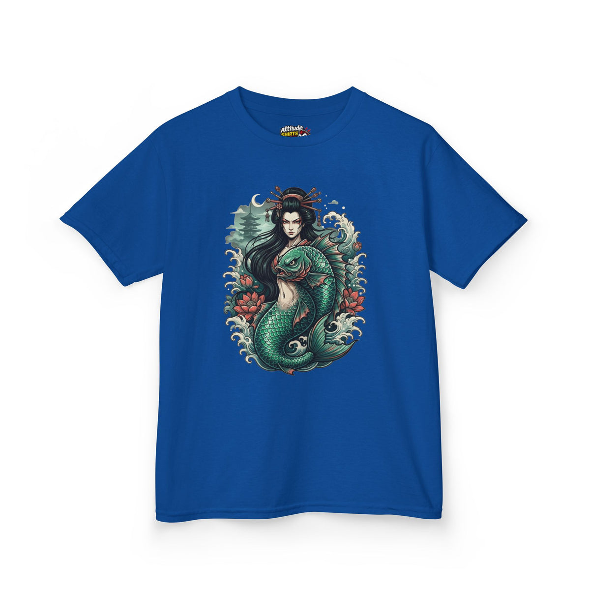 Color: Royal | Ningyo (Japanese Folklore) Kids Tee