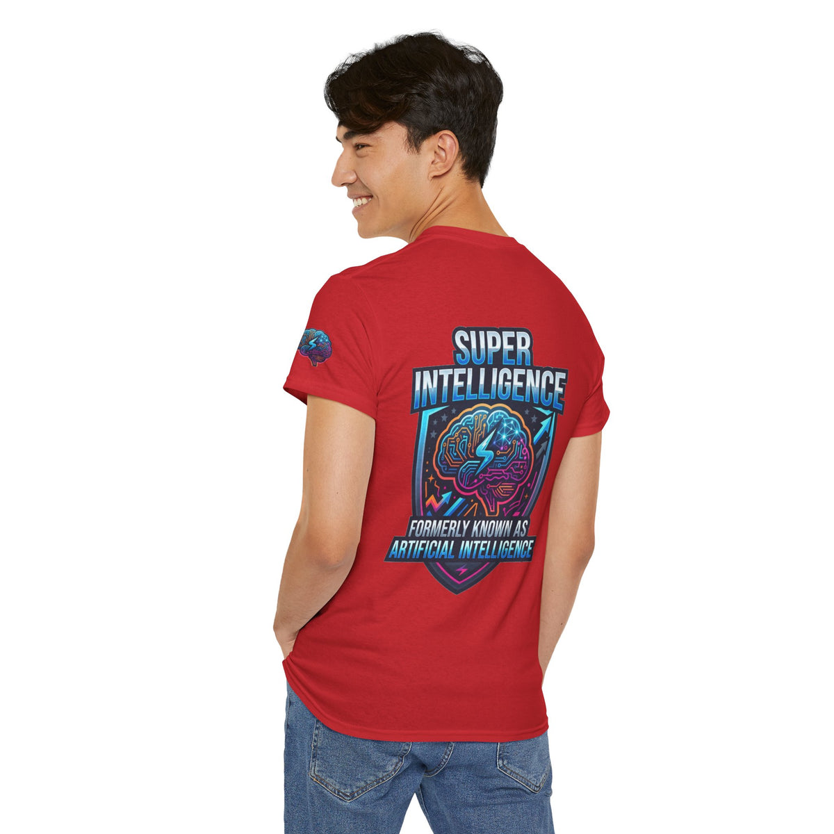 Color: Red | Super Intelligence Premium Graphic Tee