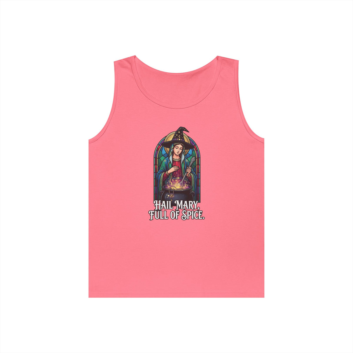 Color: Safety Pink | Hail Mary Full of Spice Tank Top