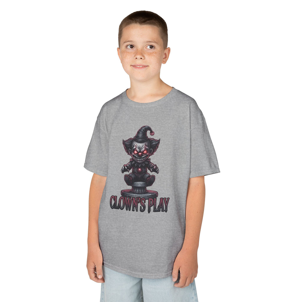 Color: Sport Grey | Clown Play Kids Tee