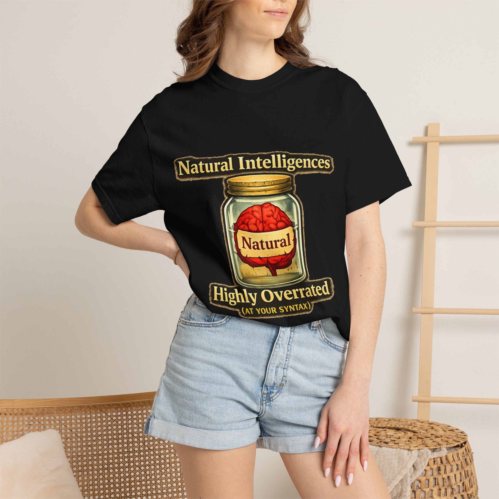 Still Running On Natural Intelligence | Garment-Dyed Tee — AttitudeShirts