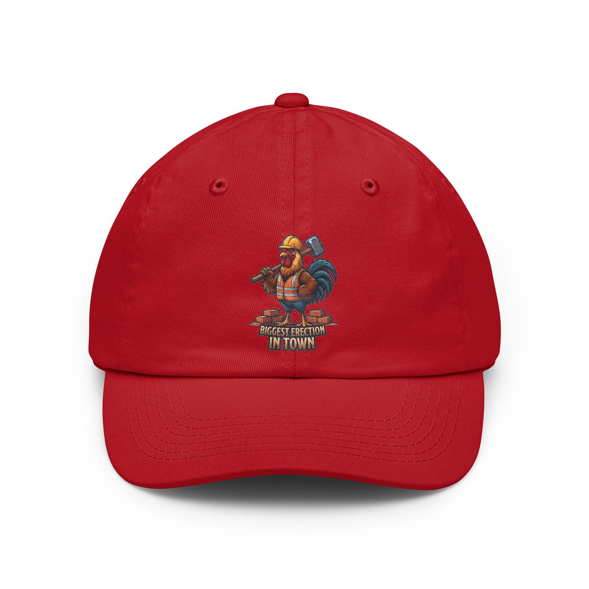 Color: Red | Biggest Erection in Town Dad Hat