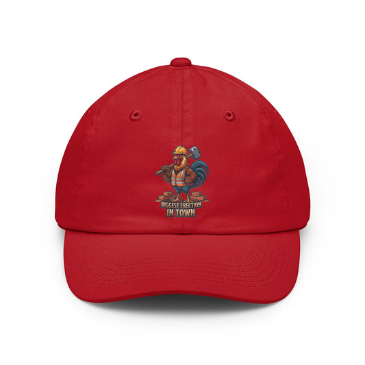 Color: Red | Biggest Erection in Town Dad Hat