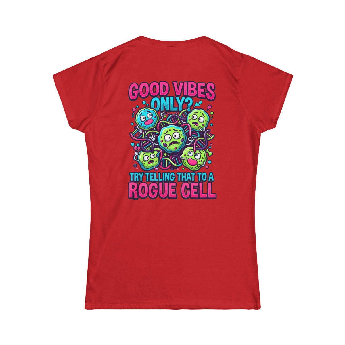 Color: Red | Good Vibes Only Women's Tee