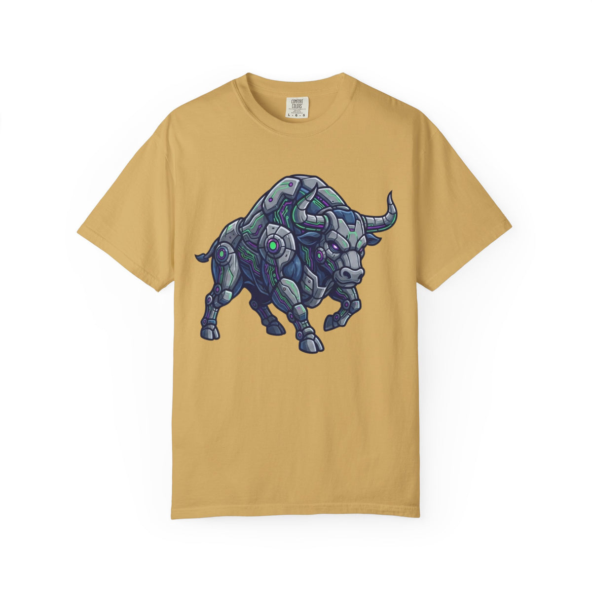 Color: Mustard | Cyber Bull Unisex Garment-Dyed Tee