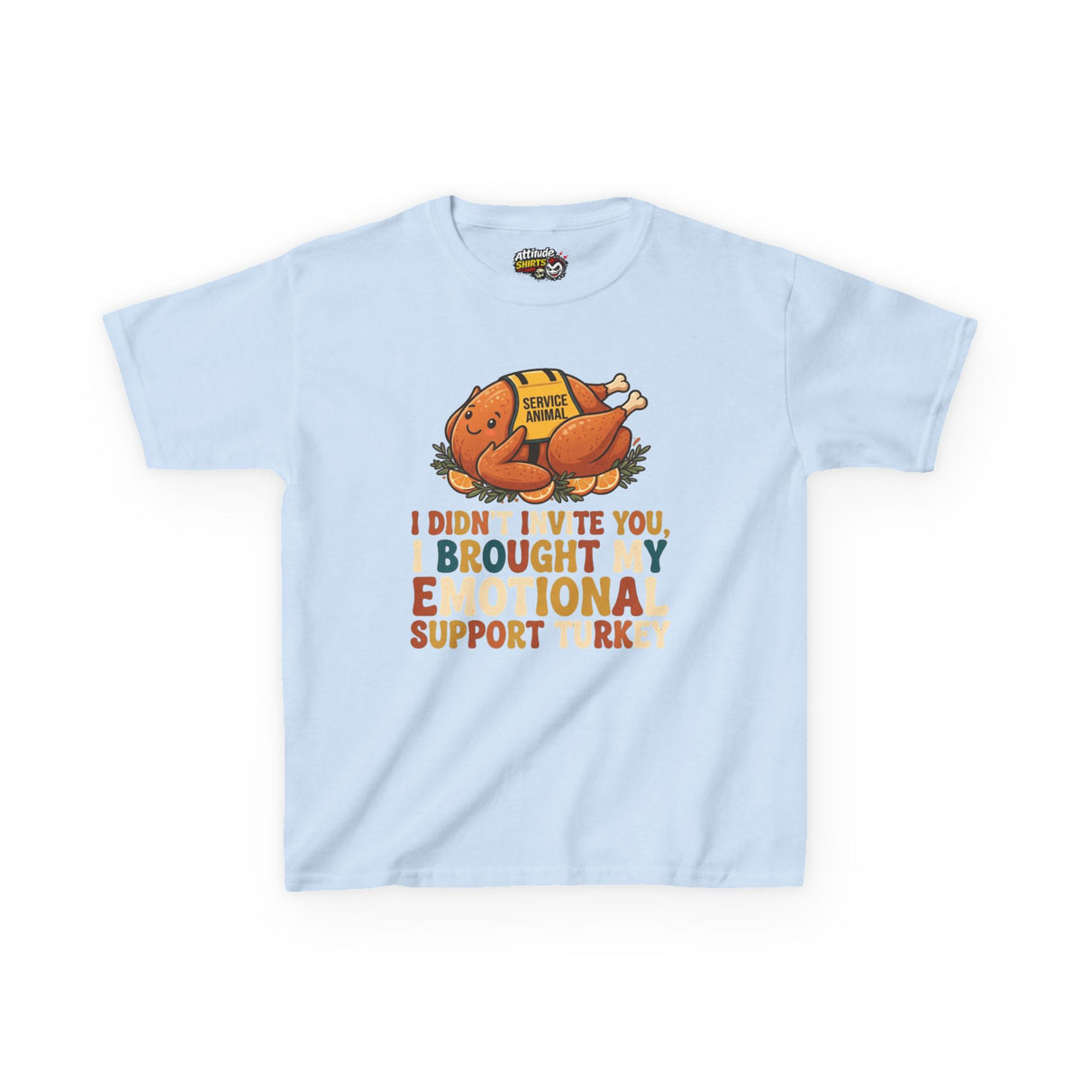 "Emotional Support Turkey" Kids Tee
